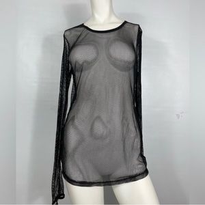 Lip Service Fishnet Top - 1X but can fit many sizes- cute layering piece